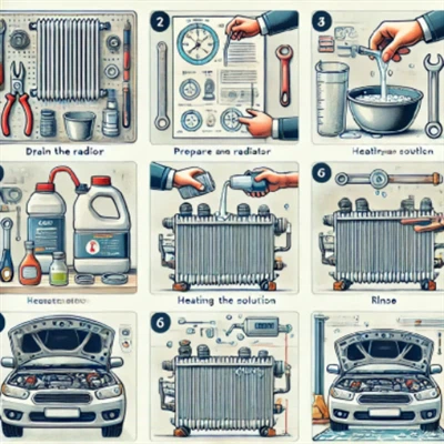 How to remove radiator scale？